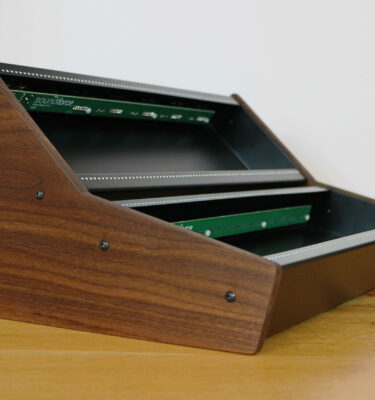 Double row side panels - 12mm thick walnut
